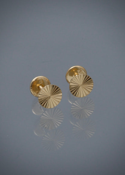 Topos Circulo Diamantados 0.55gr / 0.6cm / 6mm — Oro Amarillo