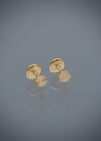 Topos circulo diamantado 0.45gr / Largo 0.4cm / Oro Amarillo Nac P