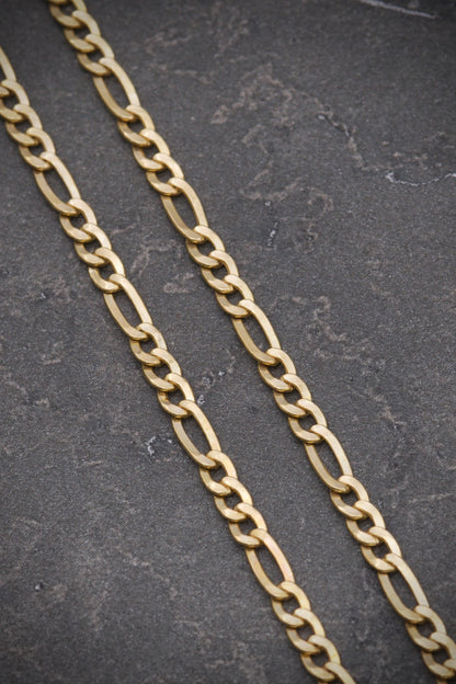 Cadena FIGaRo 2.5gr / LArgo 35cm / Oro Amarillo italy +1 M