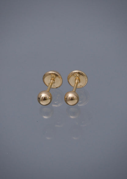 Topos Bola Lisa 4mm 0.45gr — Oro Amarillo