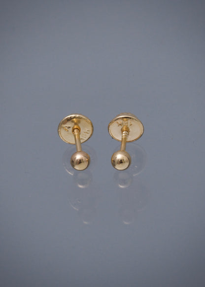 Topos bola lisa 3mm 0.4gr / Oro Amarillo Nac *