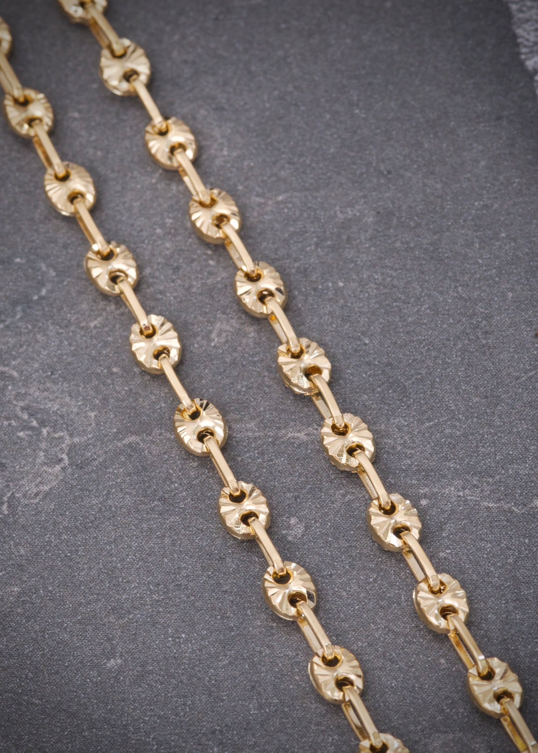 Cadena gc diamantada 8.45gr / Largo 50cm / Oro Amarillo Nac P