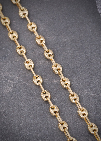 Cadena gc diamantada 8.7gr / Largo 50cm / Oro Amarillo Nac B