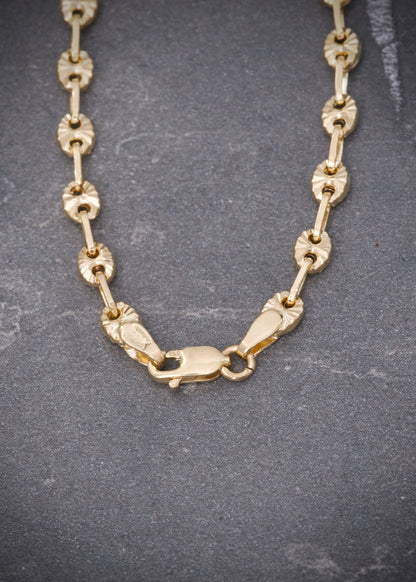 Cadena gc diamantada 7.85gr / Largo 45cm / Oro Amarillo Nac M