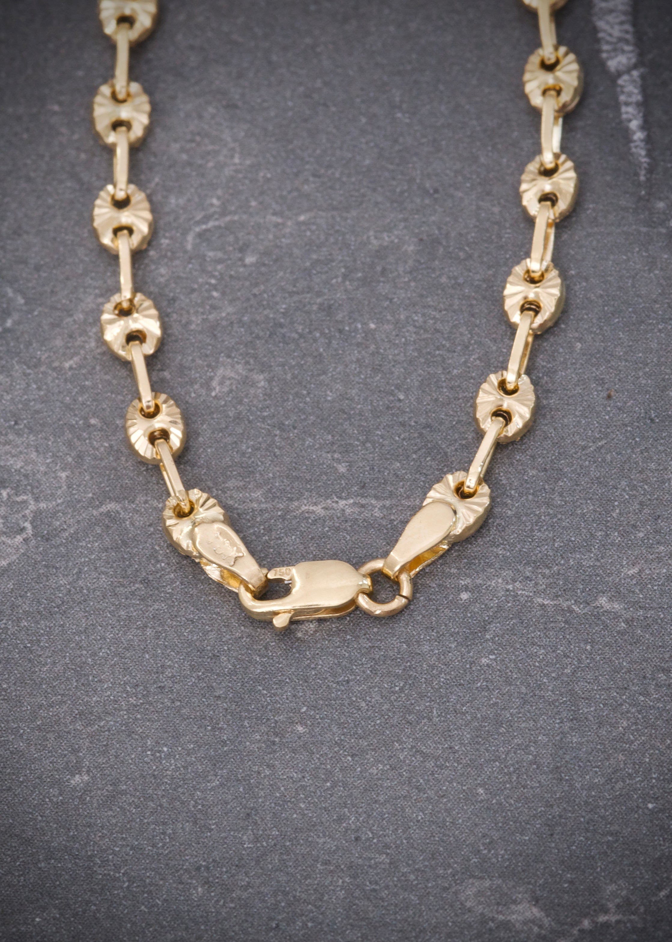 Cadena gc diamantada 8.45gr / Largo 50cm / Oro Amarillo Nac P