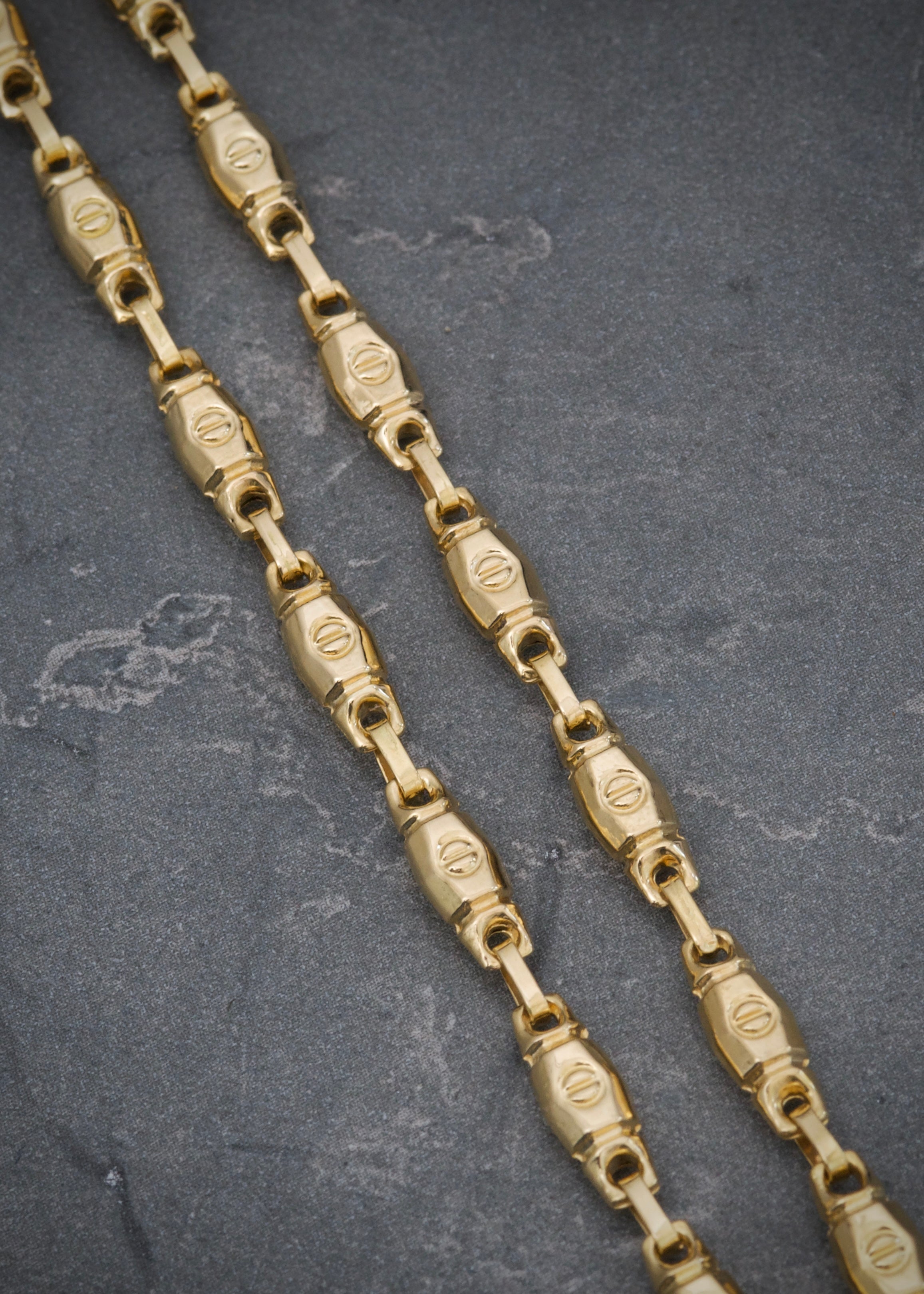 Cadena rustica 8.7gr / 40cm / Oro Amarillo Nac P