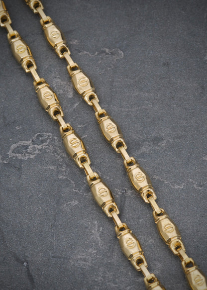 Cadena rustica 8.7gr / 40cm / Oro Amarillo Nac P
