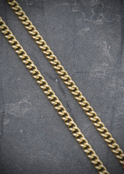 Cadena cubana 16.4gr / Largo 65cm / Oro Amarillo italy cte M