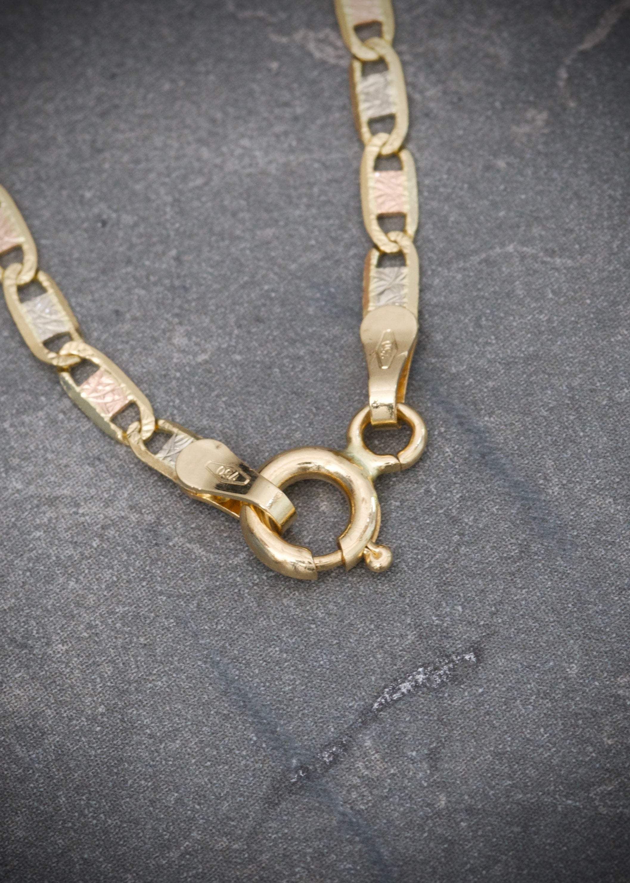 Cadena plana 4.9gr / Largo 45cm / Tres Oros italy +3 P