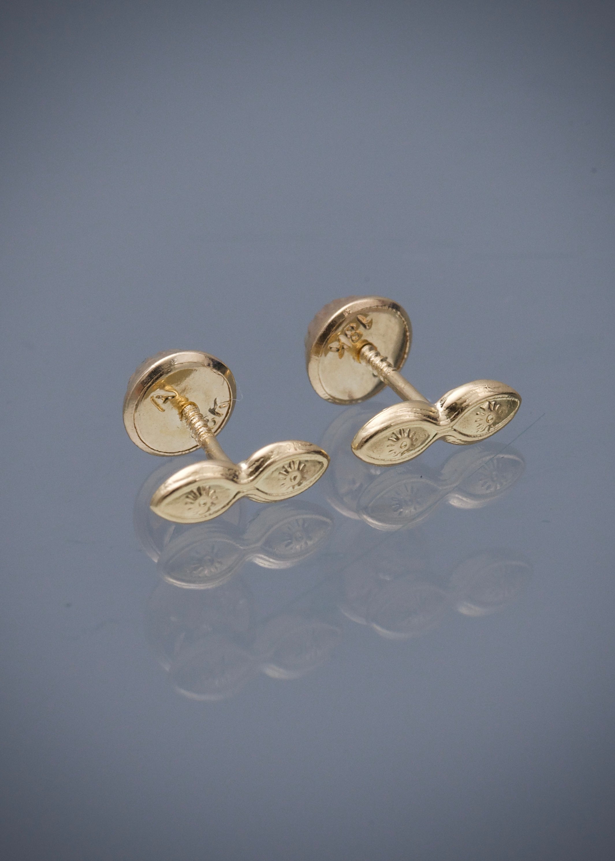 Topos ojos santa lucia 0.5gr / Largo 0.3cm / Oro Amarillo Nac M