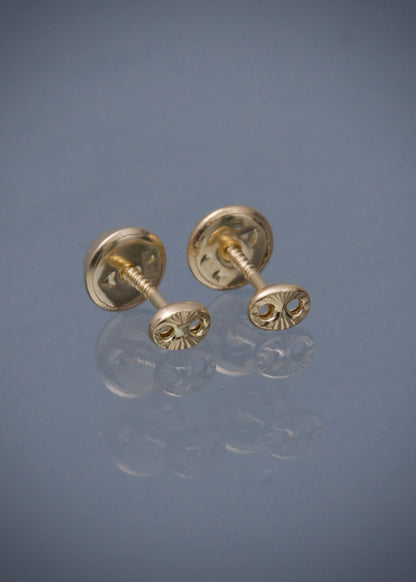Topos GC DIamantados 0.5gr /  Largo 0.4cm / Oro Amarillo Nac M