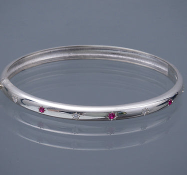 Pulso stars diamonds 12.1gr / Largo 18cm / Plata P