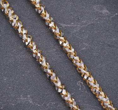 Cadena franco pave 20.4gr / Largo 50cm / Dos Oros italy +4 M