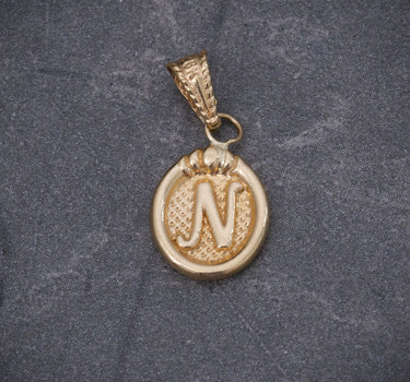 Dije Letra N 0.5gr / Largo 1.7cm / Oro Amarillo Nac B