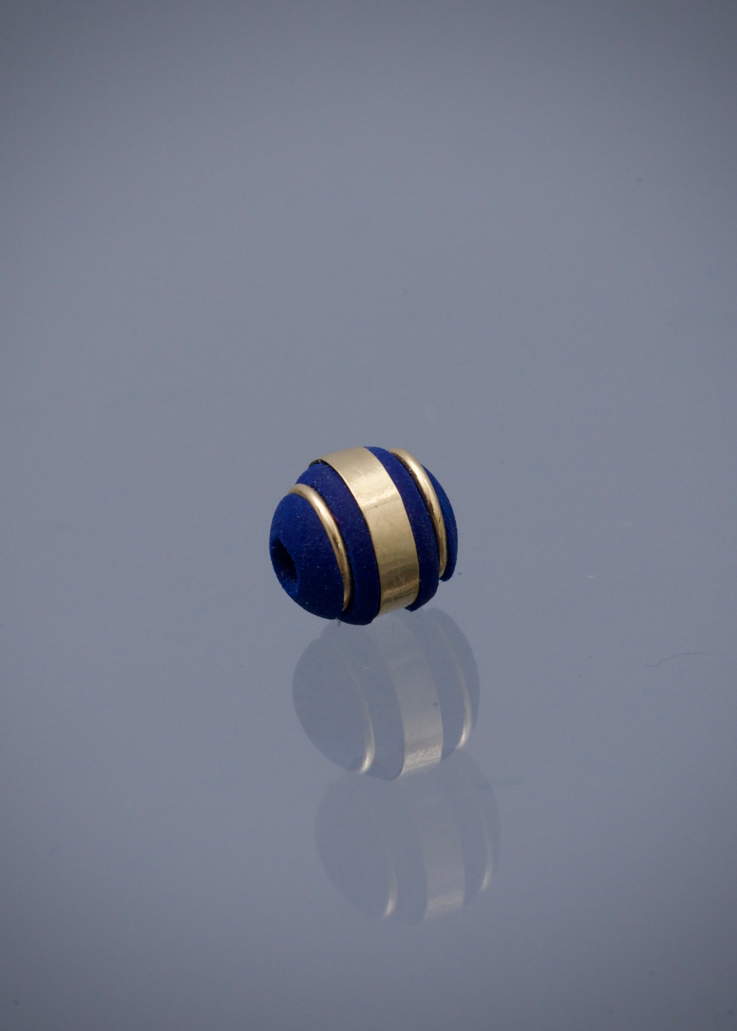 Neoro azul 6mm 3 rayas 0.14gr / Oro Amarillo Nac B