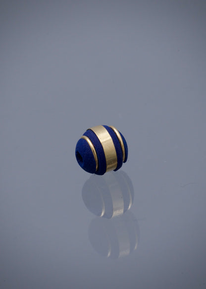 Neoro azul 6mm 3 rayas 0.14gr / Oro Amarillo Nac B