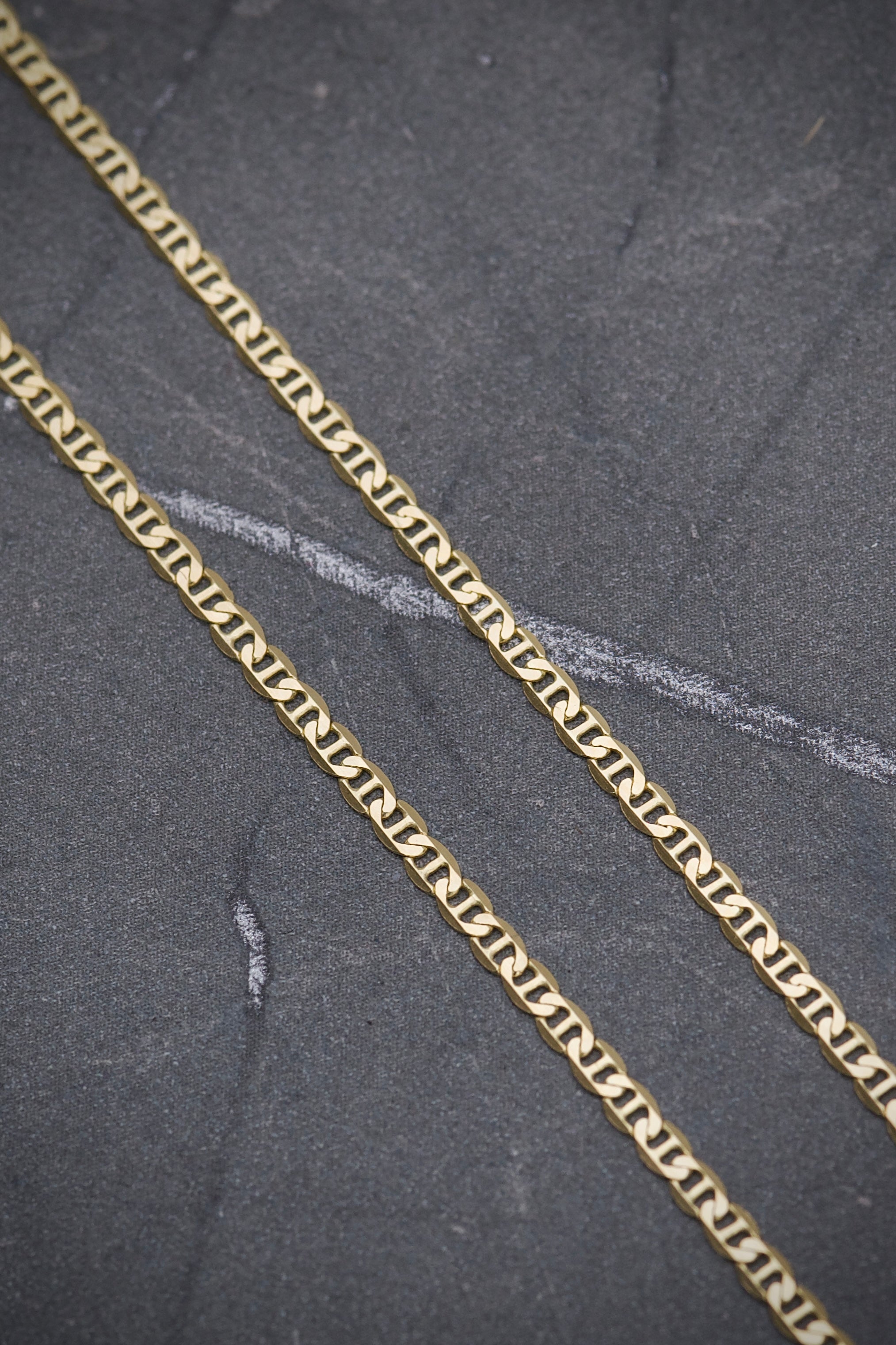 Cadena escalera 3.3gr / Largo 45cm / Oro Amarillo italy +3 B