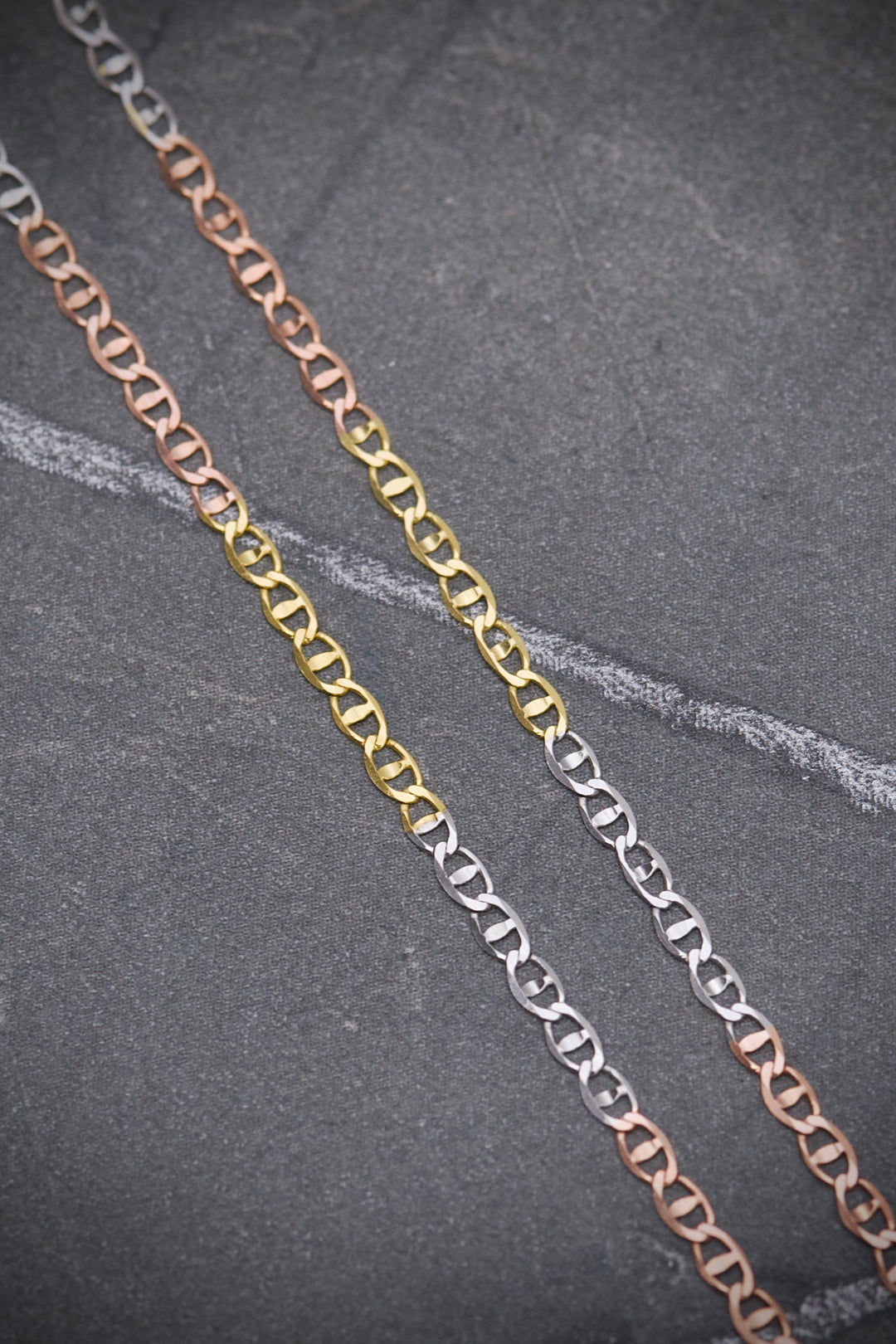 Cadena escalera 1.7gr / Largo 45cm — Tres Oros