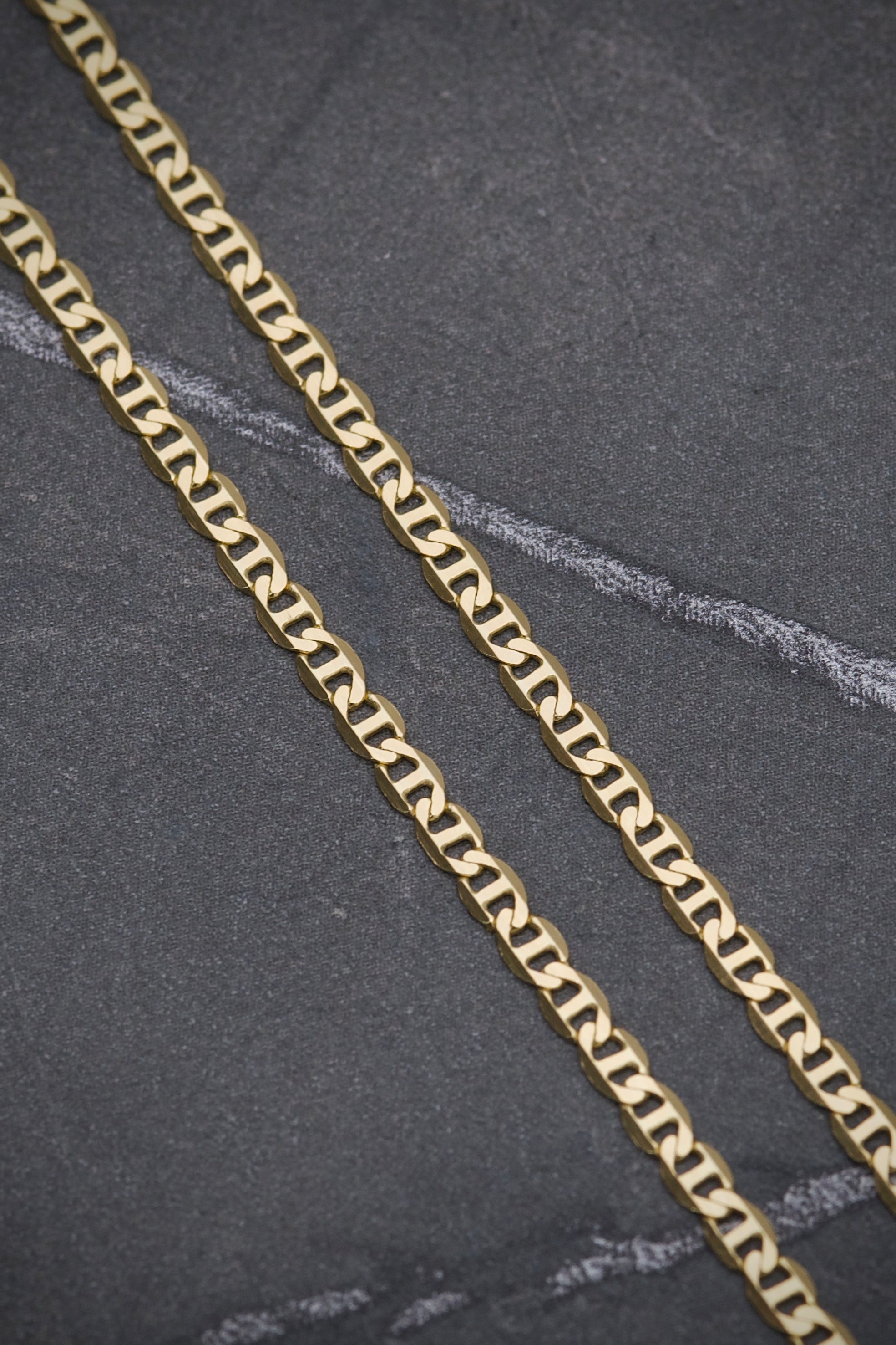 Cadena escalera 6.35gr / Largo 50cm / Oro Amarillo italy +3*