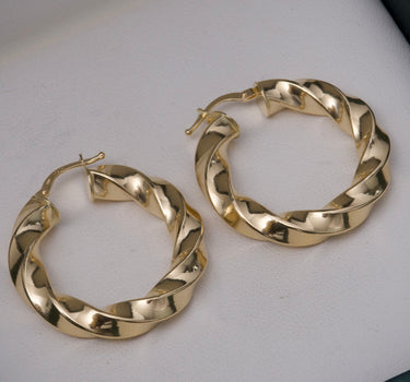 Candongas entorchadas 5gr / Largo: 3.3cm / Oro Amarillo italy cte P