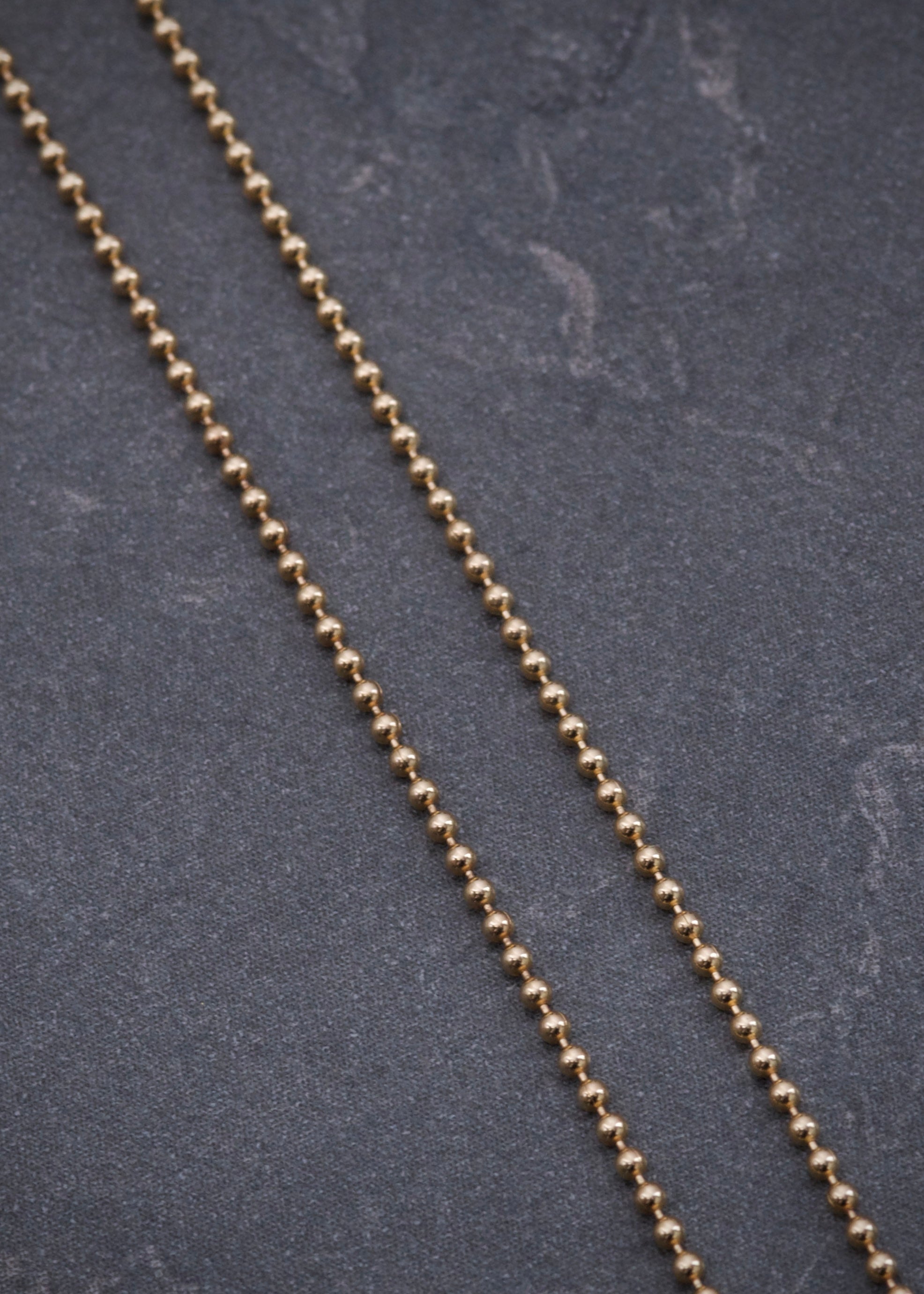 Cadena mini militar 1.8gr / Largo: 40cm / Oro Amarillo 14k B