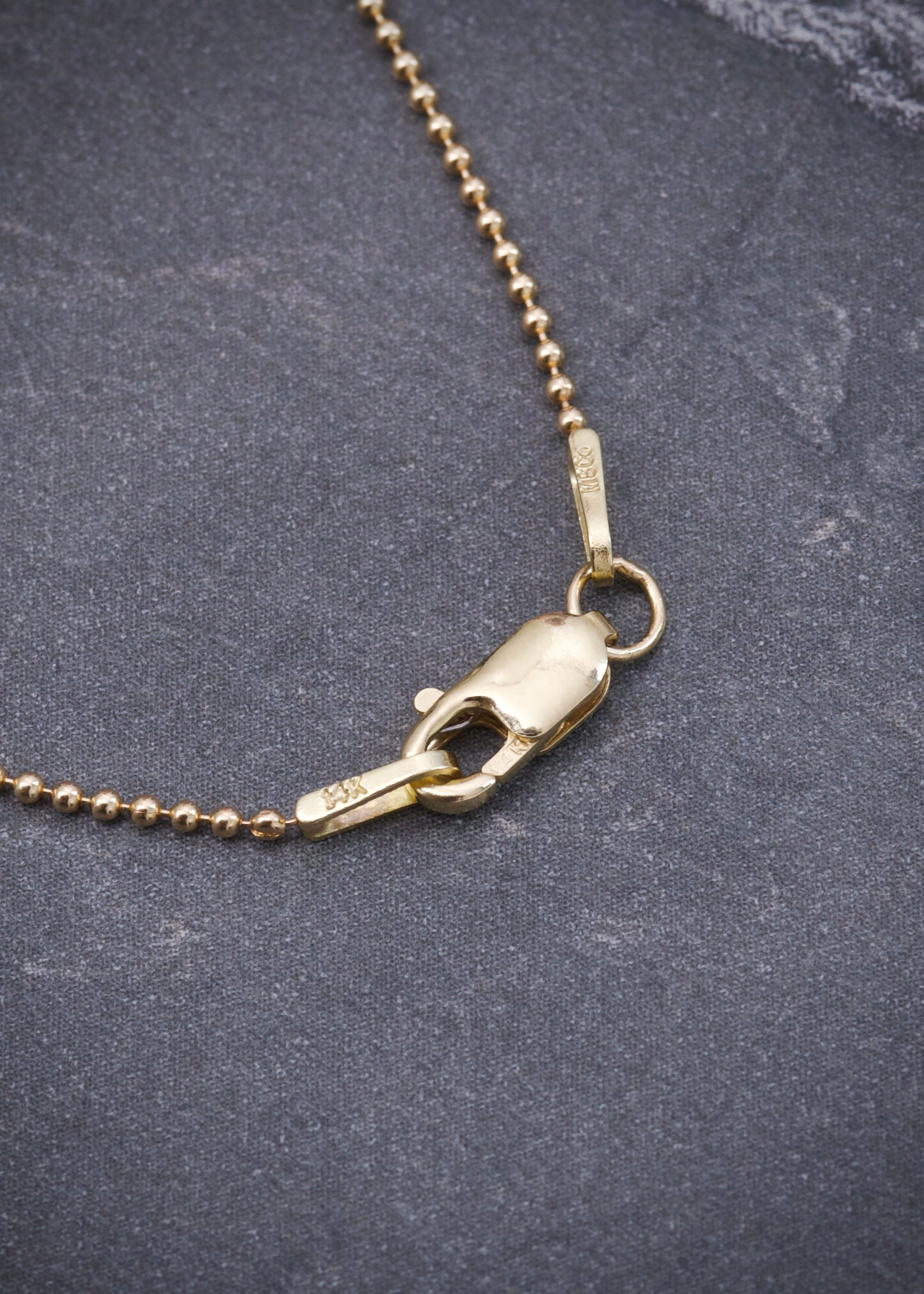 Cadena mini militar 1.8gr / Largo: 40cm / Oro Amarillo 14k B
