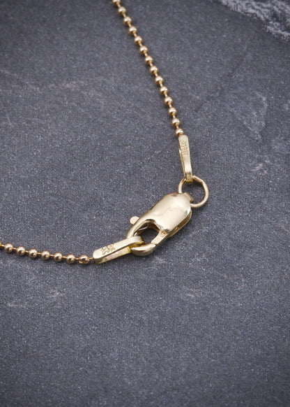 Cadena mini militar 1.8gr / Largo: 40cm / Oro Amarillo 14k B