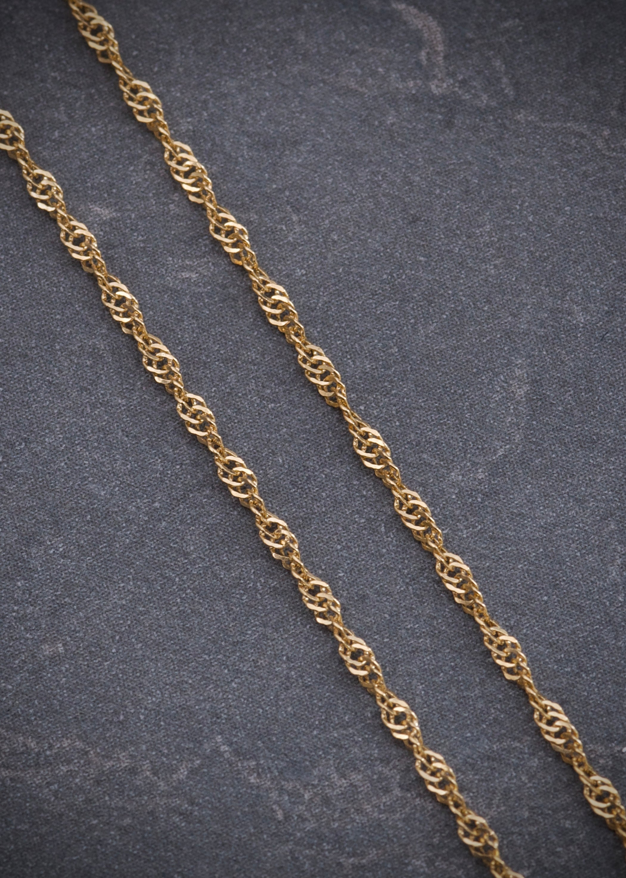 Cadena singapur 1.25gr / Largo 45cm / Oro Amarillo italy +3*