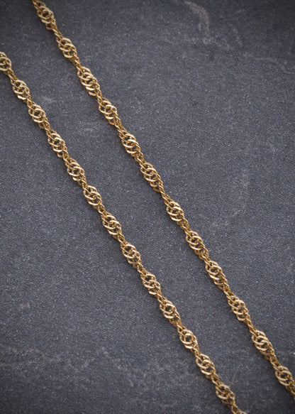 Cadena singapur 1.25gr / Largo 45cm / Oro Amarillo italy +3*