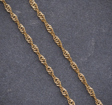 Cadena SinGaPur 0.75gr / Largo 40cm / Oro Amarillo italy +3*