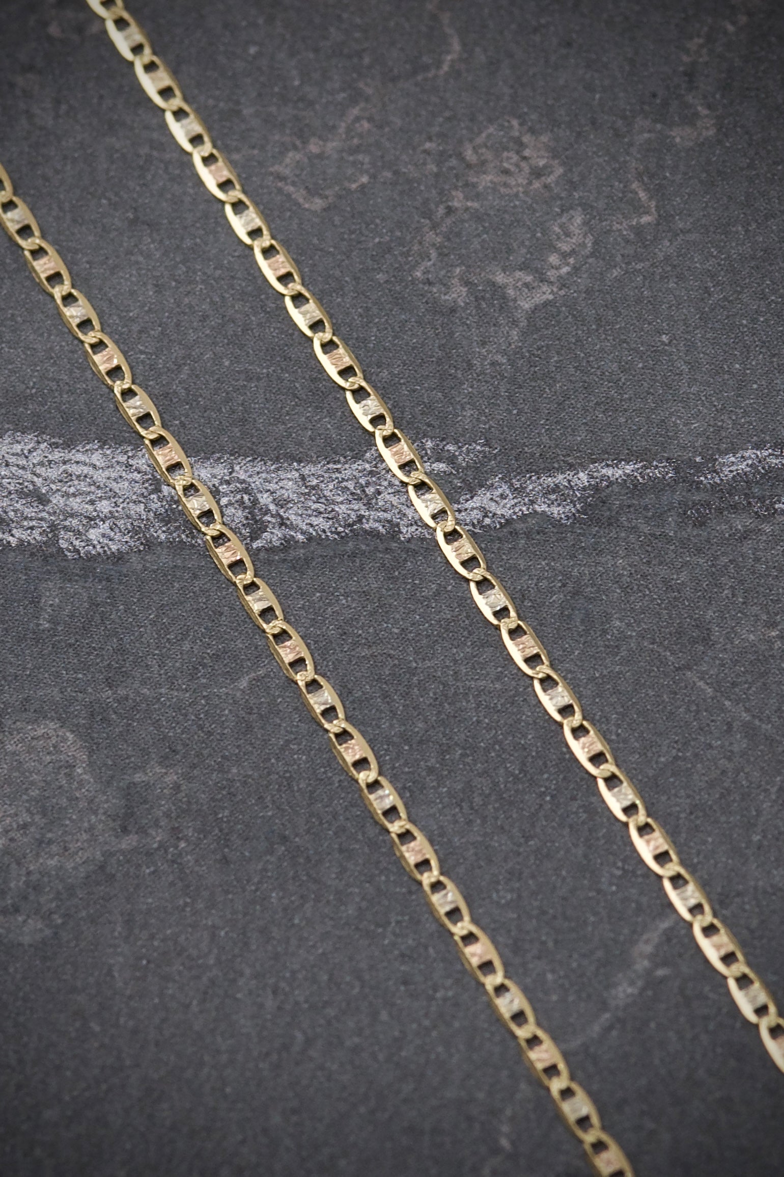 Cadena plana 1.25gr / Largo 40 cm / Tres Oros italy +3 B