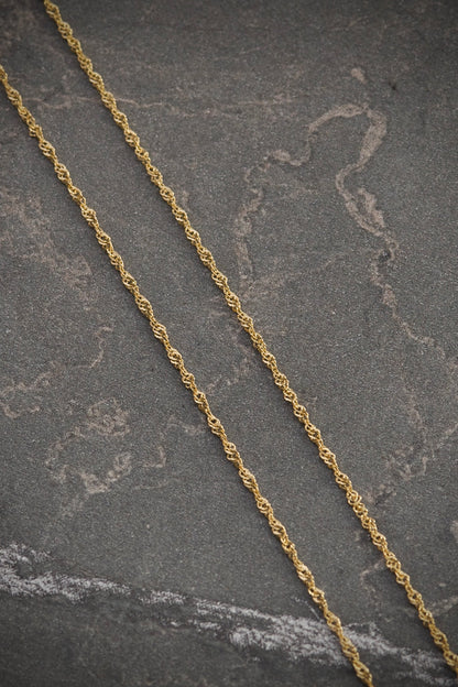 Cadena SinGaPur 1.25gr / Largo 40 cm / Oro Amarillo italy +3 M