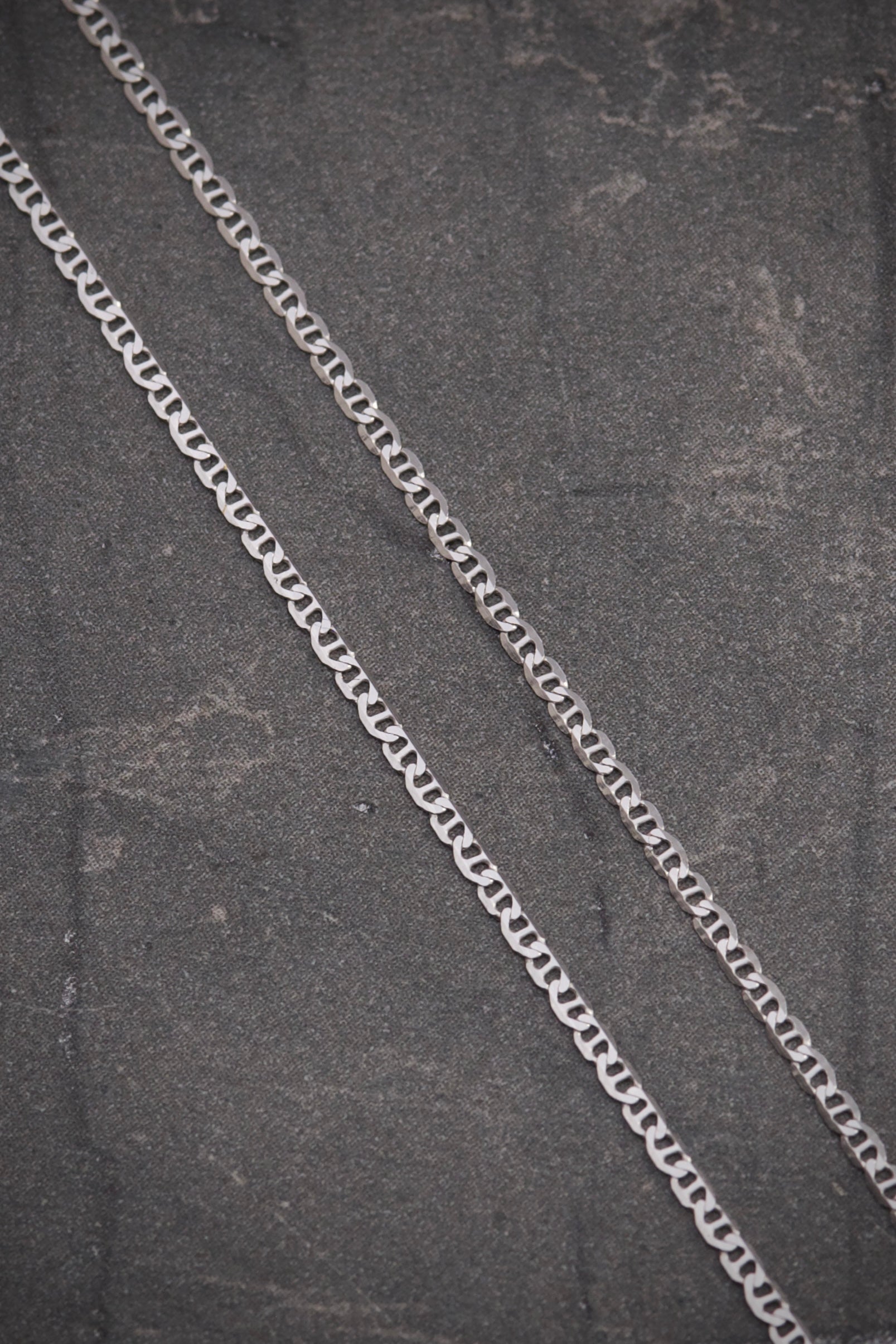 Cadena escalera 1.15gr / Largo 40 cm / Oro Blanco italy +3 P