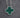 Cadena lucky clover piedra verde 4.2gr / Largo: 50cm / Plata P