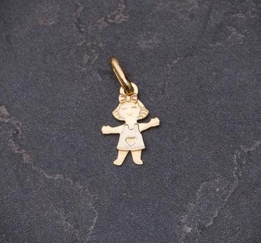 Dije niña 0.4gr / Largo 1.7cm / Oro Amarillo italy +3 B