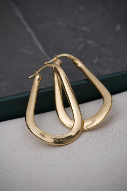 Candongas tipo gota 3.25gr / Largo 4cm / Oro Amarillo italy +3 B