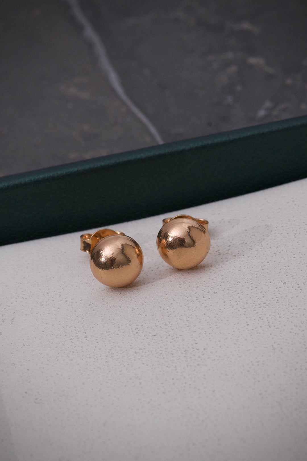 Topos Media Bola LiSa 8mm 1.95gr / Largo 0.8cm — Oro Rosado