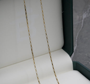 Cadena tejido paper clip 3.6gr / 60cm / Oro Amarillo italy +3 M