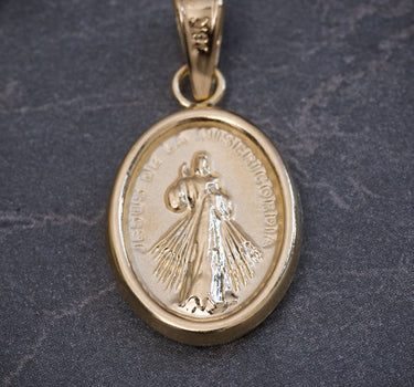 Dije jesus de la misericordia 0.95gr / Largo 2.5cm / Oro Amarillo Nac M