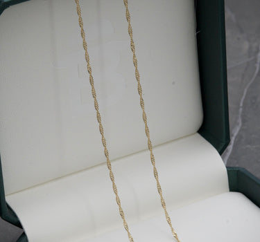 Cadena tejido singapur 2.15gr / 50cm / Oro Amarillo italy +3 B
