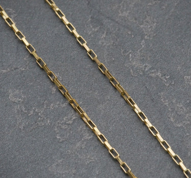 Cadena tejido paper clip 3.6gr / 60cm / Oro Amarillo italy +3 P