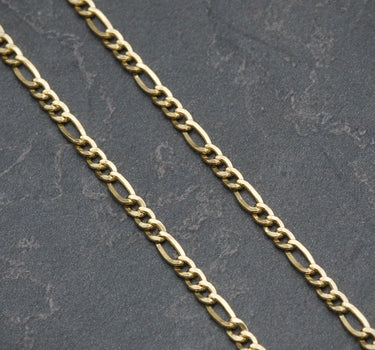 Cadena tejido figaro 3.3gr / 50cm / Oro Amarillo italy cte P