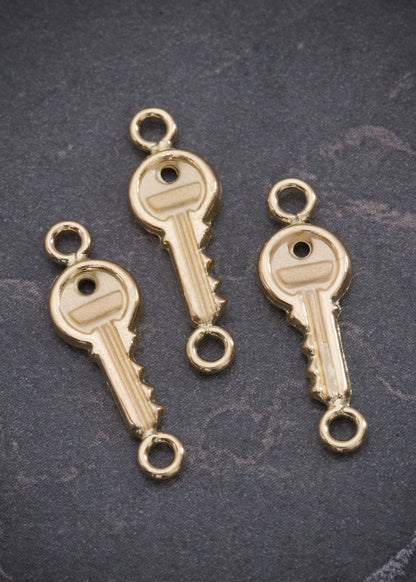 Herraje llave 0.45gr / Largo 1.8cm / Oro Amarillo Nac B