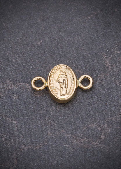 Herraje virgen auxiliadora 0.35gr / Largo 1.3cm / Oro Amarillo Nac B