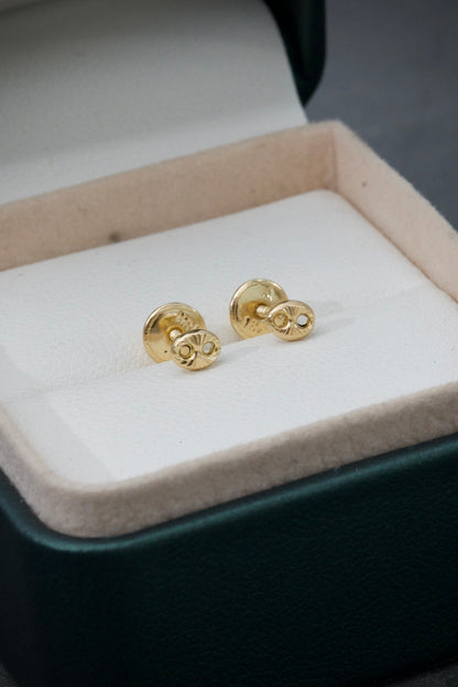 Topos GC DiamantadO 0.45gr / Largo 0.34cm / Oro Amarillo Nac M