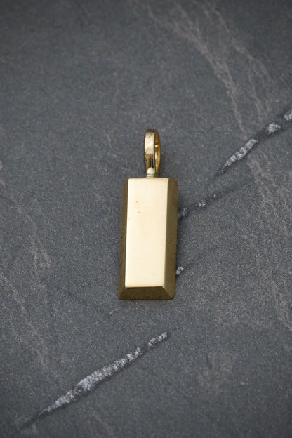 Dije lingote 4.9gr / Largo 3cm / Oro Amarillo italy cte P