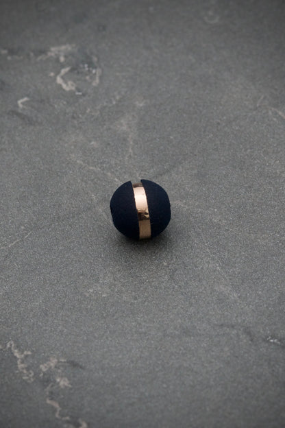 Neoros azul oscuro 8mm 1 raya Oro Rosa (Joya) B