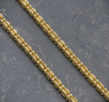 Cadena tejido canutillo militar 18.3gr / 50cm / Oro Amarillo (Joya) B