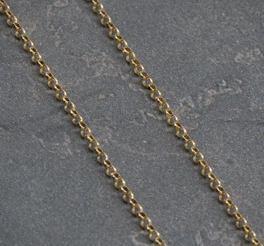 Cadena tejido rolon 1.8gr / 50cm / Oro Amarillo italy +3 M
