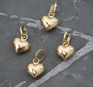 Dije de corazon liso 0.35gr / Largo 1.1cm / Oro Amarillo Nac P